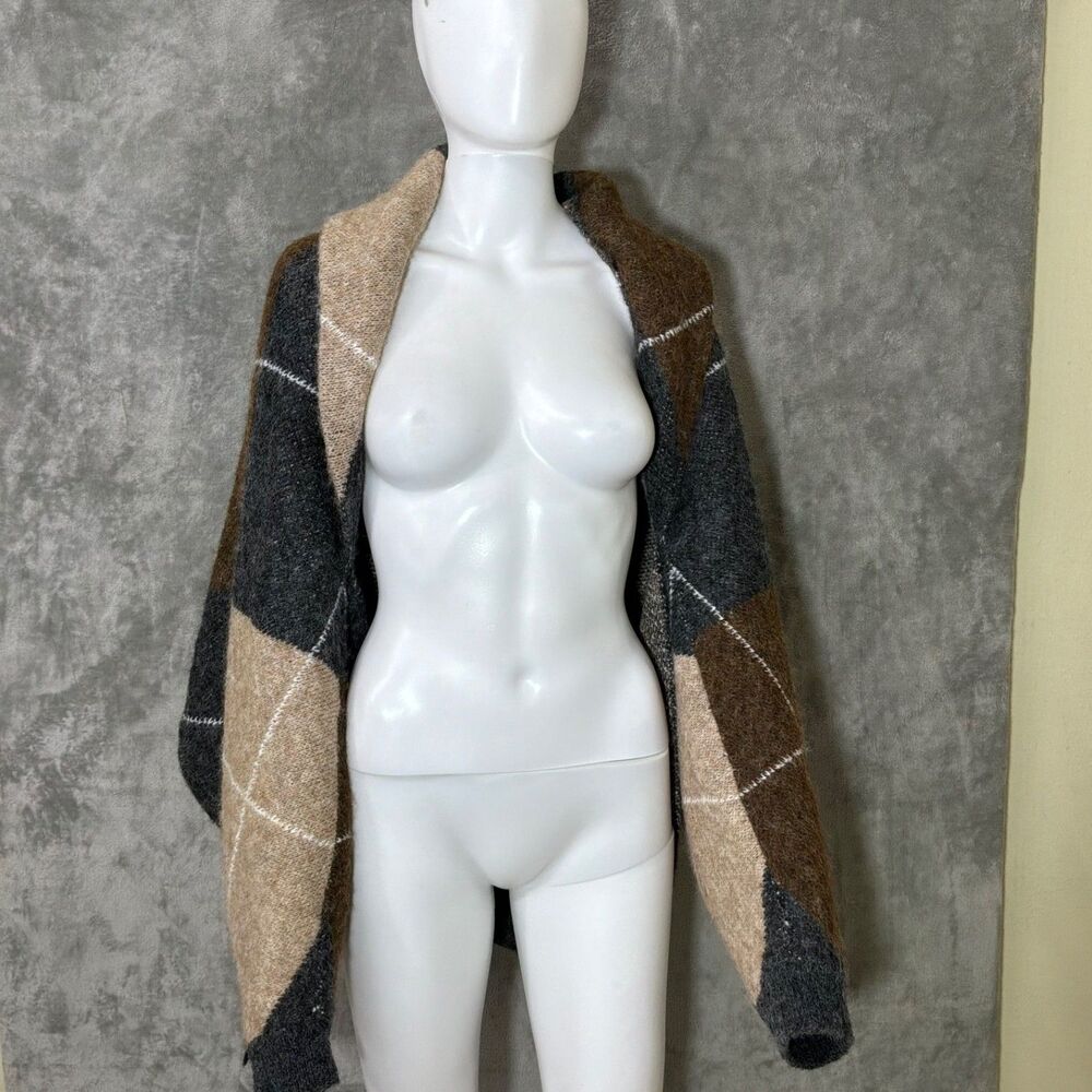 Promesa Wool blend hooded open front Cardigan Sweater wrap women’s  Size S/M